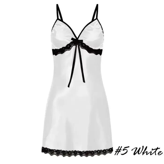 Chemise de nuit en satin sexy pour femmes grandes tailles occassions romantiques élégantes dormir舒适地入睡