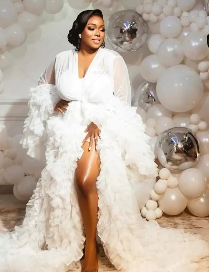 Robe Longue en Tulle pour Femme, Vêtements de Nuit Bouffants, Tenue de ixPréChristophe