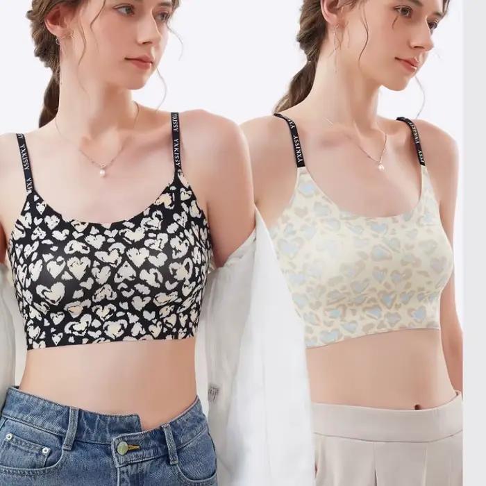 Soutien-gorge dos nu sans couture pour femme, belle section mince sans fil, porte-jarretelles sexy, soutien-gorge sport, nouveau, été, 2024