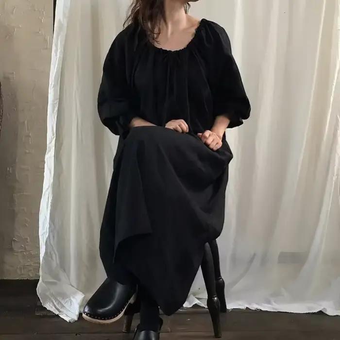 Elegantné bavlnené a ľanové šaty pre ženy