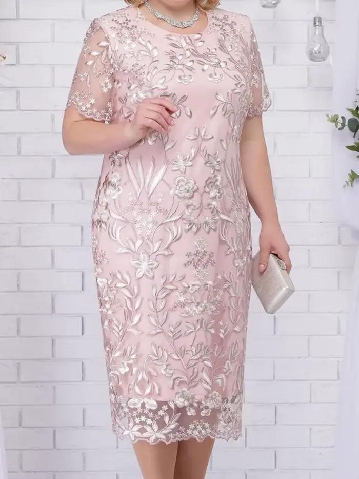 Letné šaty veľké veľkosti 4xl 5xl pre svadobných hostí