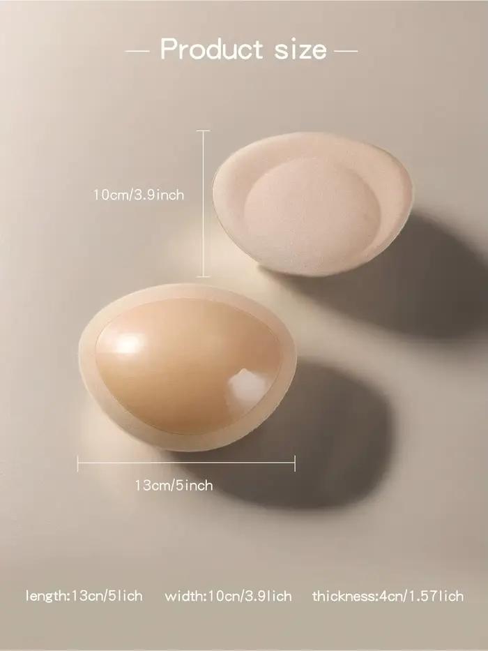 Inserts de soutien-gorge push-up autocollants, coussinets en tissu respirants et doux pour la peau, idéaux pour les petites poitrines, parfaits pour les robes de mariée et les maillots de bain