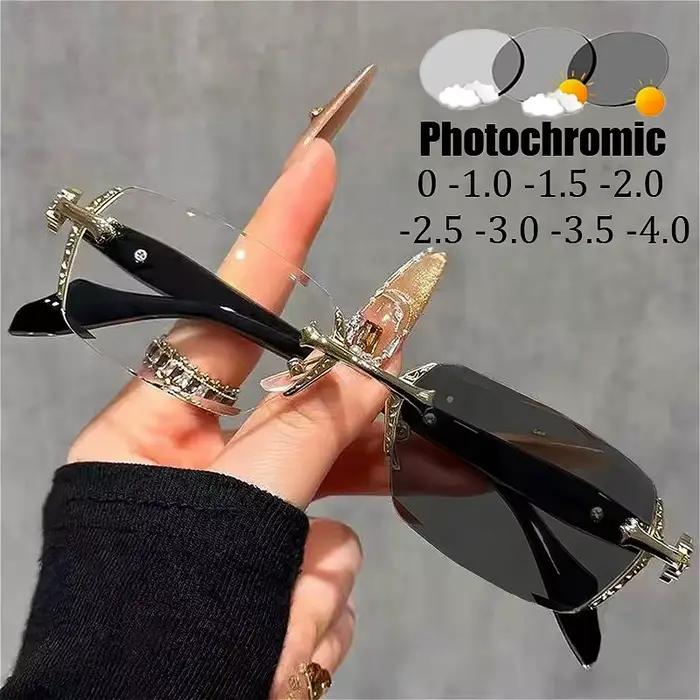 Prémiové bezrámové fotochromické okuliare na krátkozrakosť
