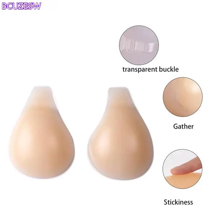 Neviditeľná push-up podprsenka zo silikónu pre ženy