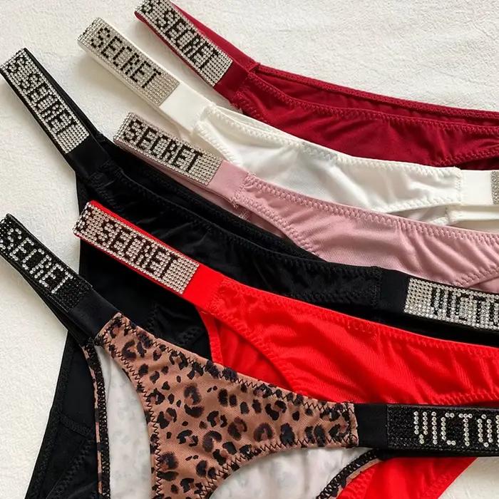 2025 nová značka ružová Sexy Lingerie pre ženy intímne oblečenie zdvíhacie nohavičky podprsenka s kamienkami pohodlné krátke