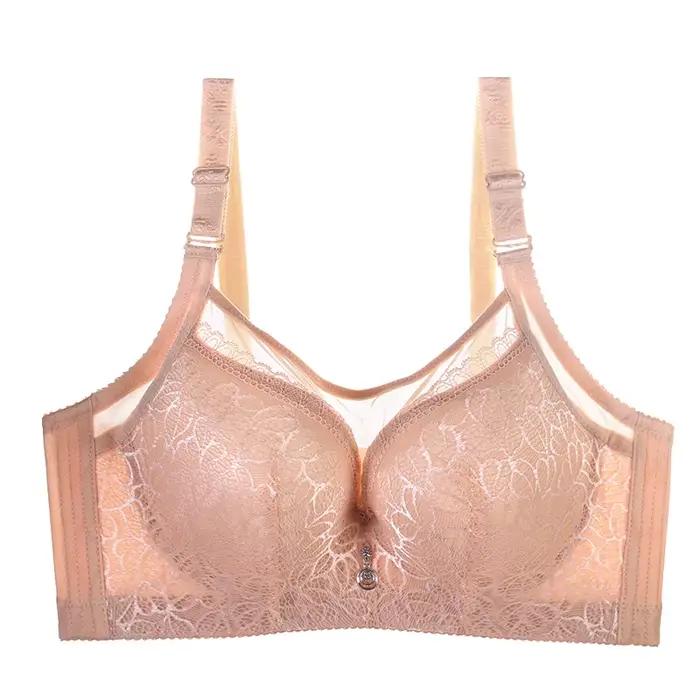 Soutien-gorge sexy en dentelle à armatures pour femme, push-up, bonnets C D E, tailles 80 85 90 95 100 105, sans couture, lingerie féminine