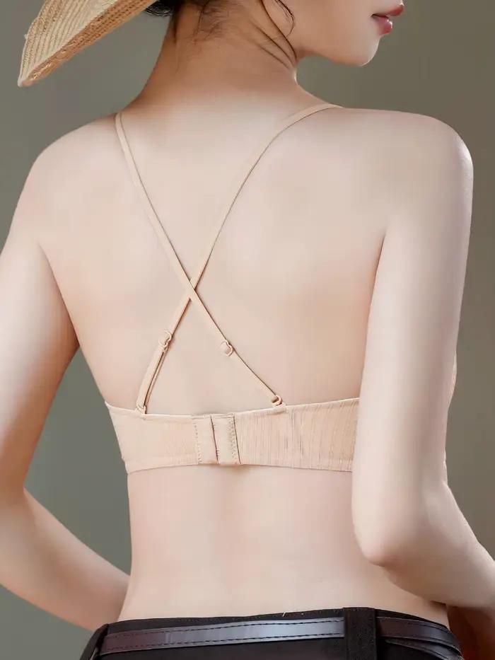 Soutien-gorge triangle sans couture anti-affaissement pour femmes confort sans fil ajustement parfait journée entière