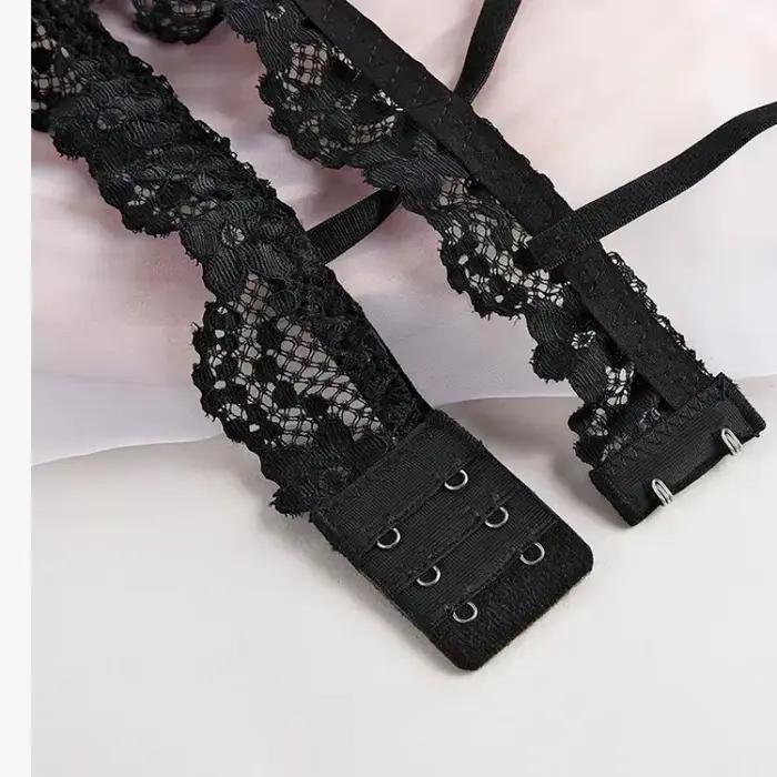 Soutiens-gorge en dentelle pour femmes, bralette sans armatures, sous-vêtements en dentelle transparente, soutien-gorge push-up pour femmes, lingerie sexy de couleur unie, soutien-gorge dos nu