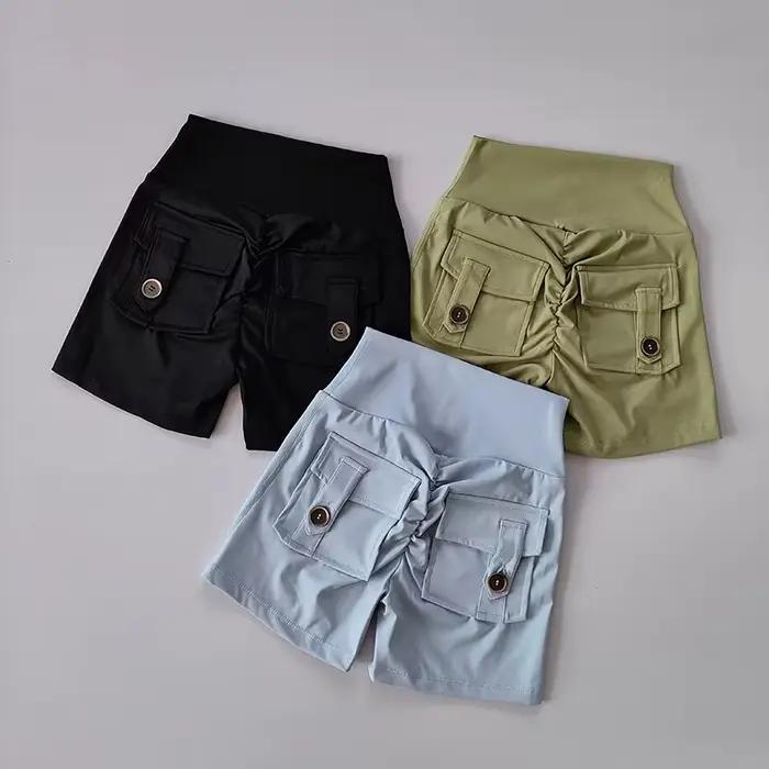 Shorts de Yoga et Fitness pour Femme en Nylon Élégants et Polyvalents Occasions Spéciales Activités Physiques