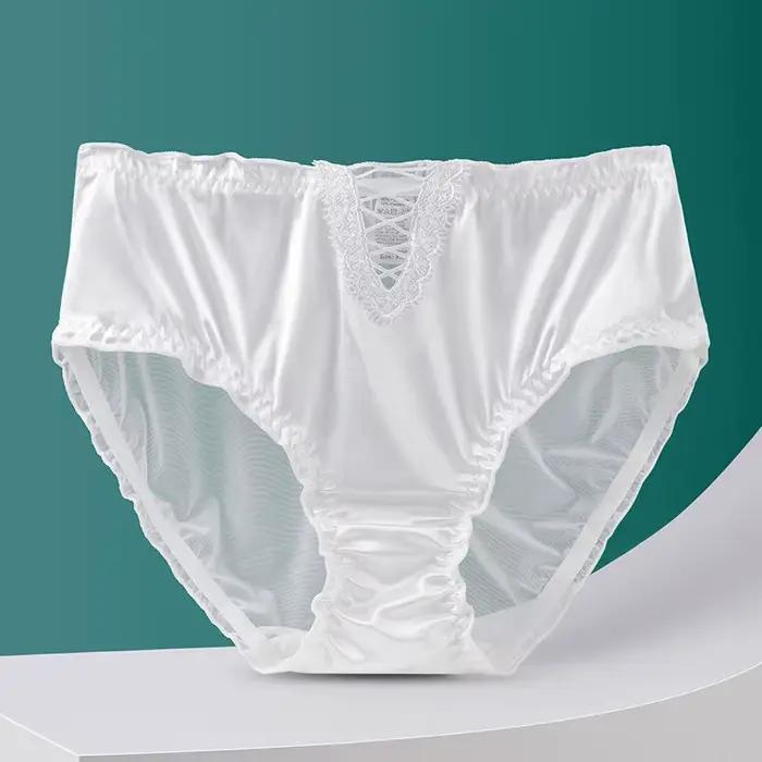 Ropa intérieur para mujeres culottes sexy femmes dentelle surdimensionné lenceria creux respirant lingerie coton entrejambe sous-vêtements femmes