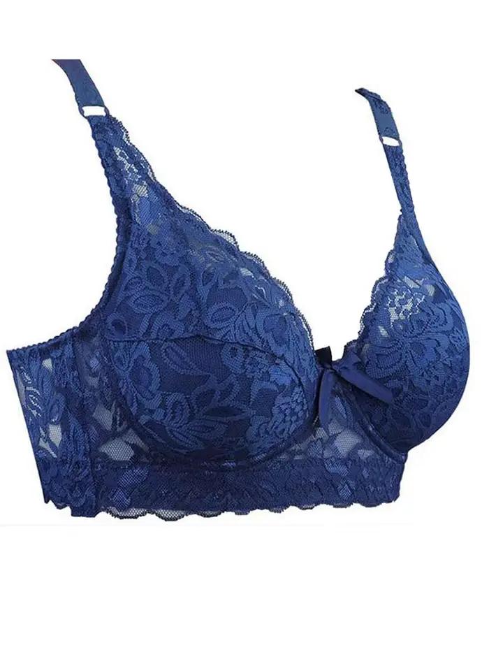 Soutien-gorge à armatures en dentelle fine pour femmes, bralette, soutien-gorge push-up, sous-vêtements, lingerie sexy, brassière brodée