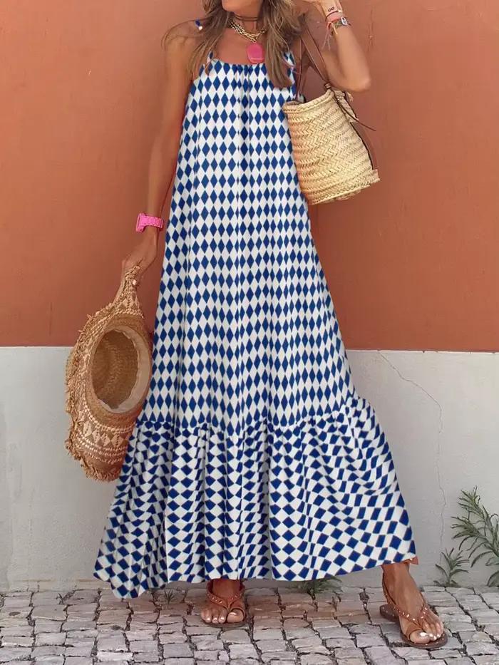 Boho štýl dlhé šaty pre ženy