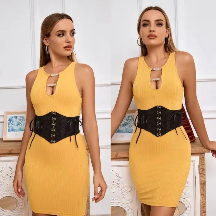 Corset en dentelle pour femmes, Texture, robe soirée mariage, ceinture façonnant le corps, N58F