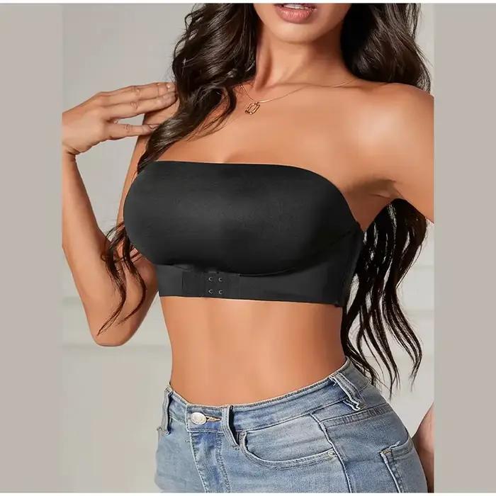 Soutien-gorge Push Up sans bretelles pour femmes, soutien-gorge Sexy, sans rembourrage, bouton avant réglable, Lingerie Sexy, confortable, antidérapant