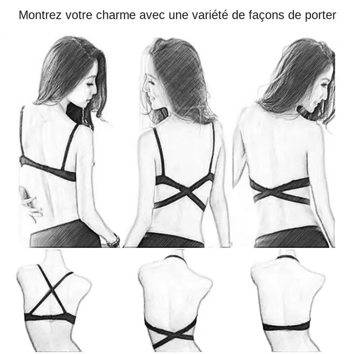 ECMLN-Soutien-gorge push-up dos nu en U pour femme, lingerie sexy, sous-vêtements féminins, coupe basse profonde, bralette respirante