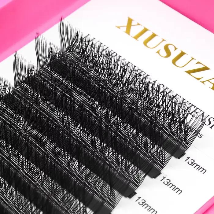 XIUSUZAKI YY 3D 4D 5D W tvar Mäkké prírodné predpripravené objemové ventilátory mihalníc L/LU/M Curl W
