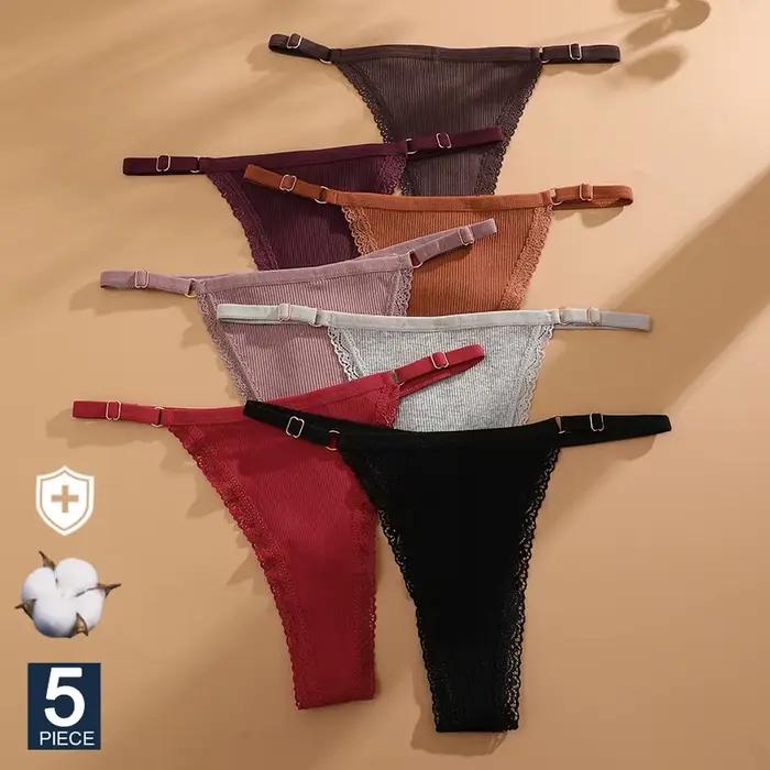 Culotte sexy en coton et élasthanne taille basse pour femmes sous-vêtements quotidiens élégants occassions spéciales