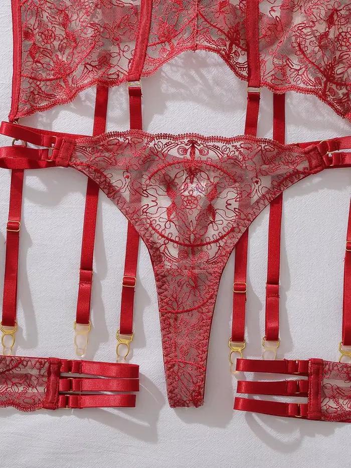 Sexy čipkovaná priesvitná bielizeň