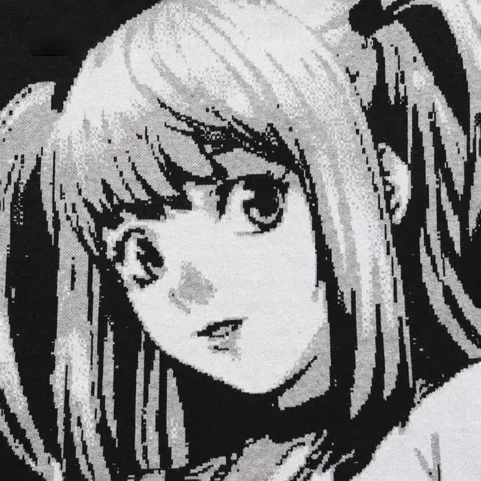 Dámsky hip hop streetwear Harajuku sveter Vintage štýl japonský Anime dievča pletený 2023 bavlnený