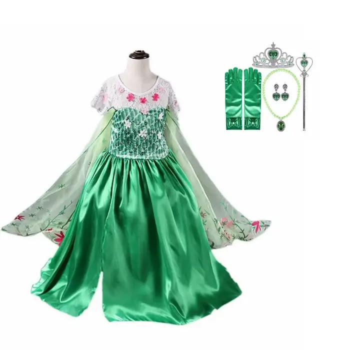 Princeznovské šaty Elsa pre dievčatá