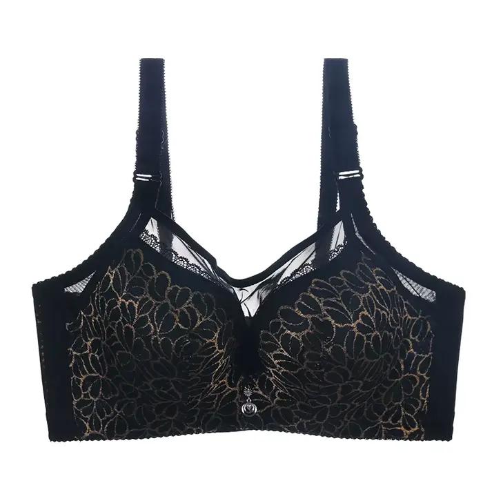 Soutien-gorge sexy en dentelle à armatures pour femme, push-up, bonnets C D E, tailles 80 85 90 95 100 105, sans couture, lingerie féminine