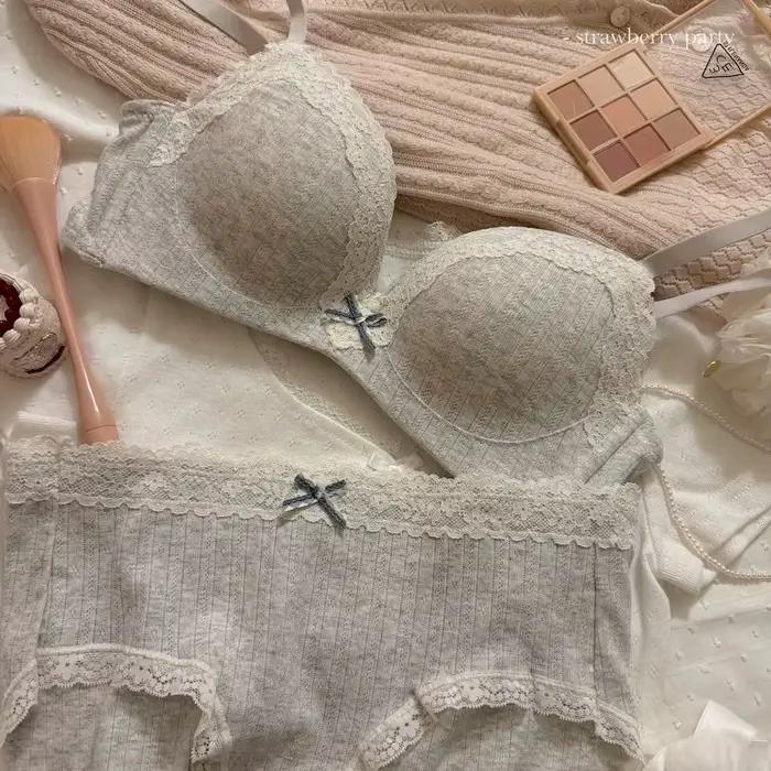 Krajkový kvetinový set podprsenky pre dospievajúcich