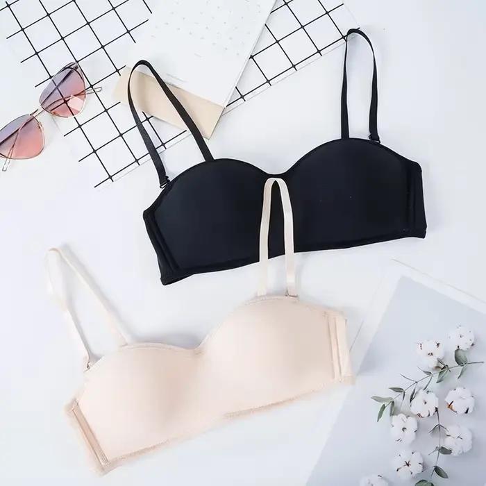 Soutien-gorge Invisible sans bretelles pour femmes, Bralette, bonnet 1/2, sous-vêtements féminins, sans couture, pour fête de mariage, Lingerie Sexy, nouveau