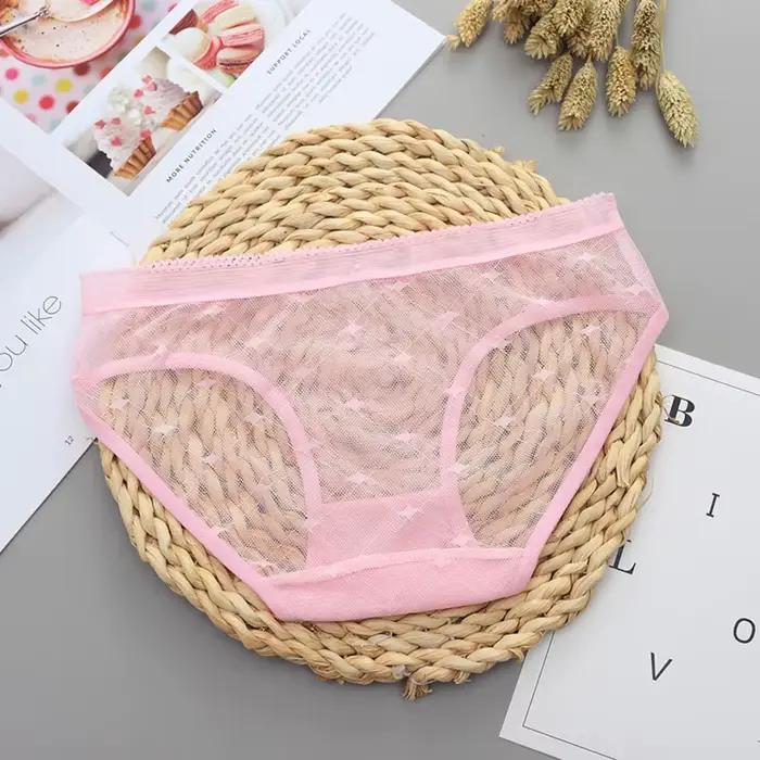 Sexi priesvitné čipkované nohavičky pre ženy