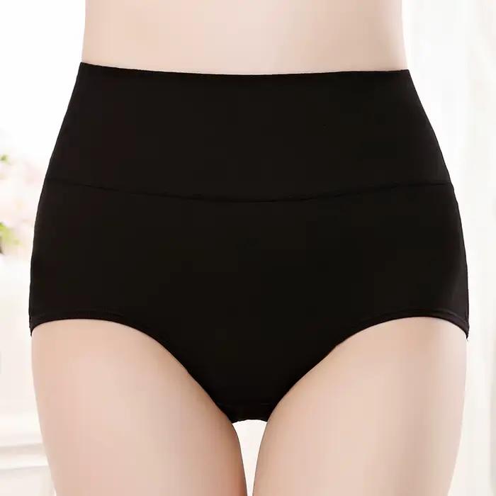 4 pièces/lot taille haute sous-vêtements coton culottes femmes corps mince sous-vêtements abdominaux grande taille filles slips femme Lingerie Shaper