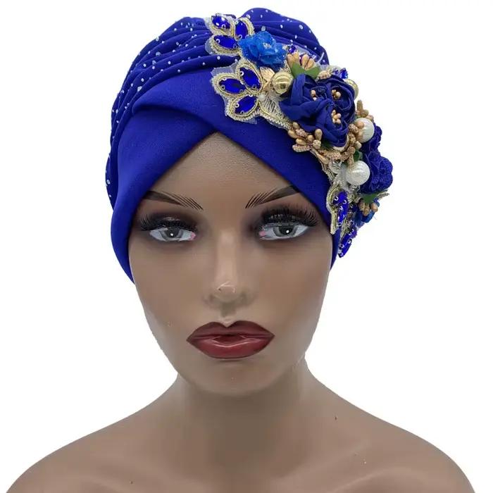 Nový trblietavý africký turban pre ženy