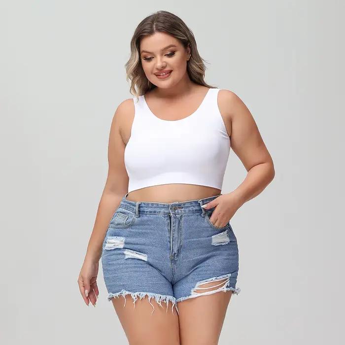 Soutien-gorge femme grande taille avec ascenseur et prévention du affaissement, façonnant et support pour le buste latéral, confortable sans support en fil.