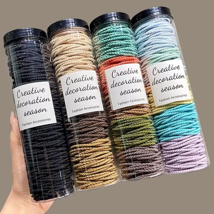 100 ks/balenie gumičky do vlasov Scrunchie jednofarebné elastické