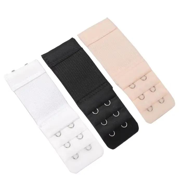 Extensions de soutien-gorge pour femmes, 3 pièces, accessoires de sous-vêtements, soutien-gorge élastique, extension allongée, boucle à 3 rangées, crochet réglable, bricolage intime