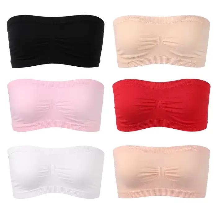 Mode haute élastique sport soutien-gorge bustiers sans couture bretelles enveloppement poitrine