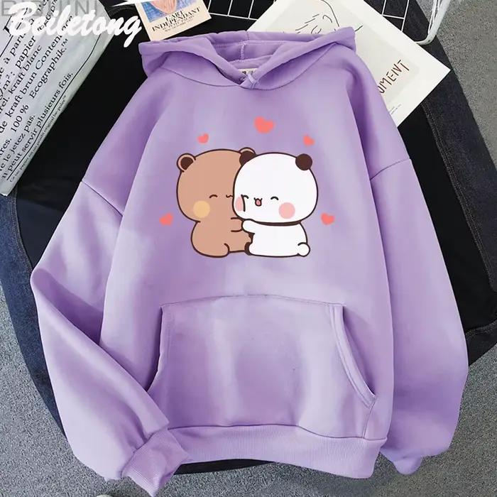 Roztomilá kreslená mikina s kapucňou pre dievčatá