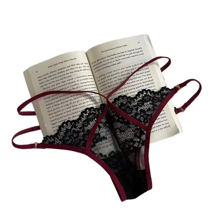 Culotte de luxe en dentelle pour femmes, sous-vêtements respirants sans couture, slips de Lingerie fins et élégants