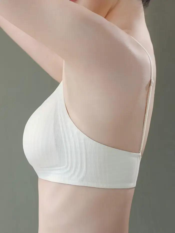 Soutien-gorge triangle sans couture anti-affaissement pour femmes confort sans fil ajustement parfait journée entière