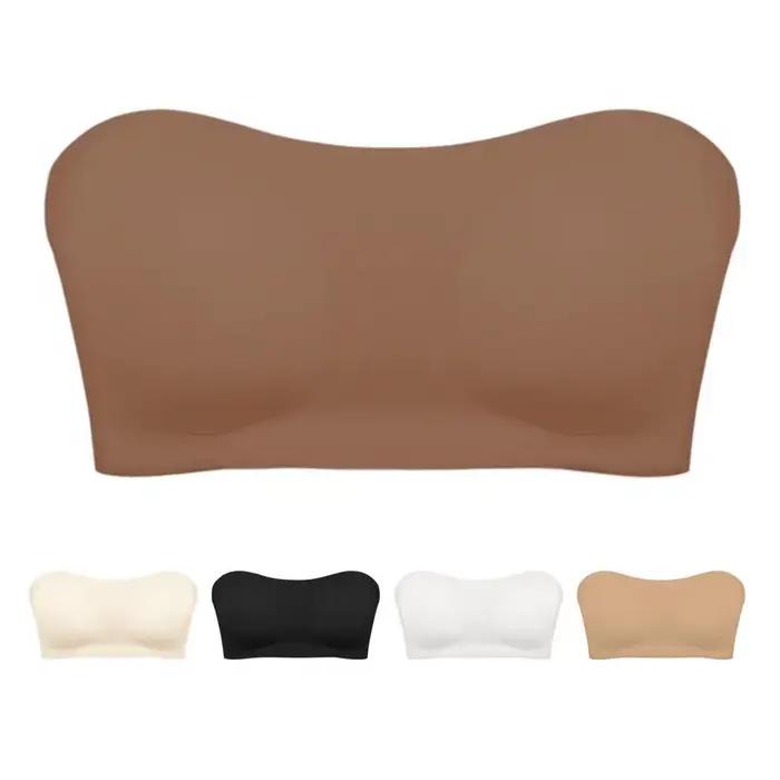 Soutien-gorge invisible sans bretelles en nylon profilé pour femmes, silhouette galbée, sans marques, confort tout au long de la journée, occasions spéciales et quotidiennes