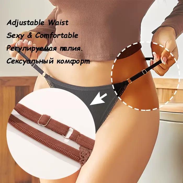 5 kusov/sada bavlnené tangá Sexy spodná bielizeň pre ženy t-back Dámska