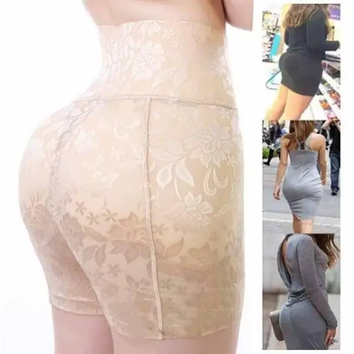 Femmes rehausseur de hanche bout à bout rembourré culotte taille ceinture contrôle culotte taille haute ventre contrôle sablier Figure Boyshort