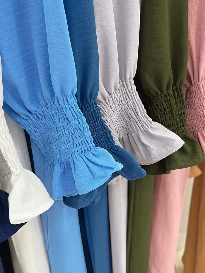 Ramadánová abája dubajský kaftan Dlhé šaty moslimské turecké abáje na modlitbu islamské oblečenie pre ženy