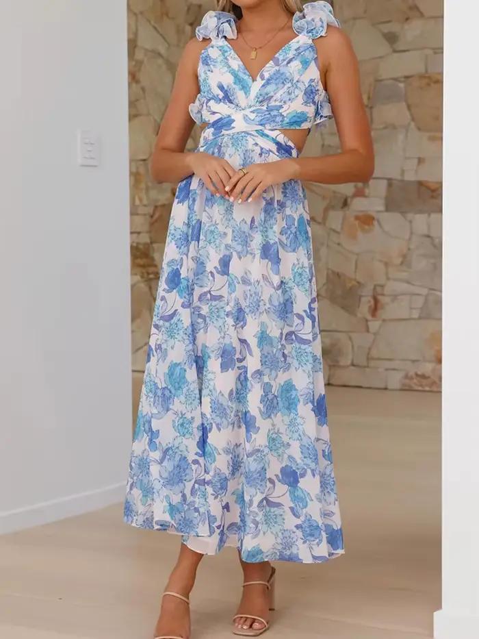 FibrLoungewear-Dámske patchwork večerné šaty