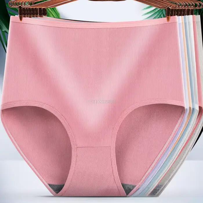 Culotte en coton taille haute pour femme, sous-vêtements féminins, modèle de fesse de transport du ventre, culotte de ceinture mère