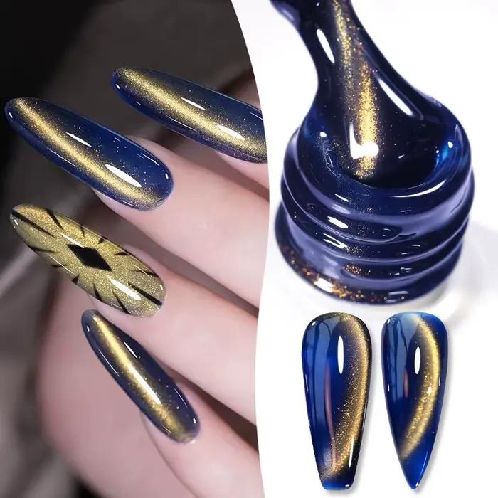 BORN PRETTY 10ml HEMA TPO bezplatný vianočný lesk zlatá mačka magnetický gél západ slnka lesklý pohľad manikúra