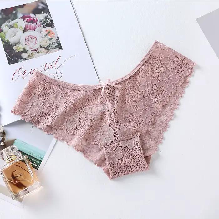 BANNIROU – culotte en dentelle pour femme, 1 pièce, Sexy, taille basse, respirante, ajourée, transparente, sous-vêtements, offre spéciale