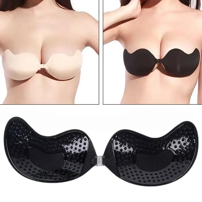Soutien-gorge adhésif Invisible sans bretelles, Push-Up, Lingerie sans couture, couvre-mamelon en Silicone, sous-vêtements Bralette