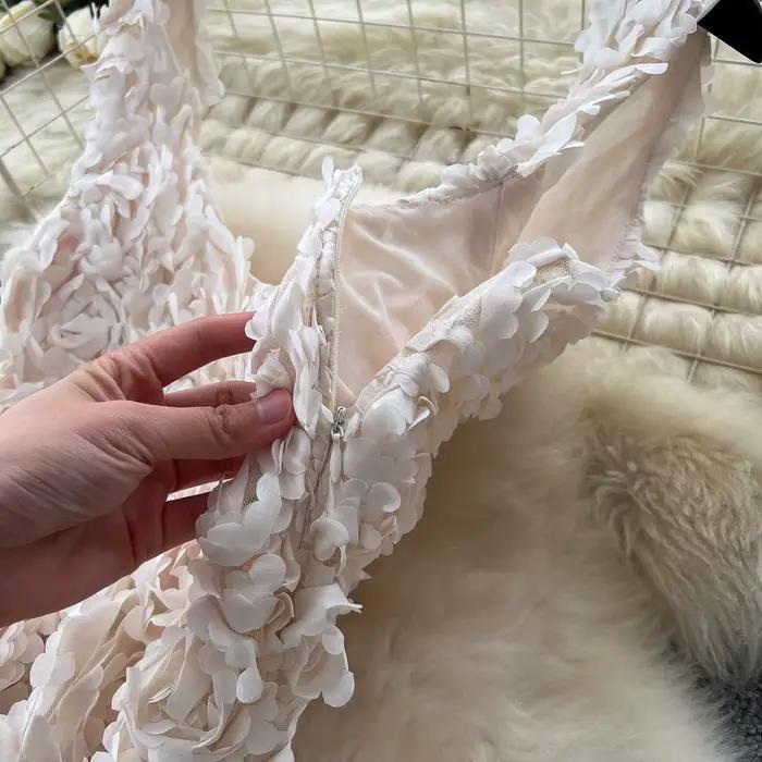 Sexy trojrozmerné Vintage kórejská móda večerné dlhé šaty ceruzkové