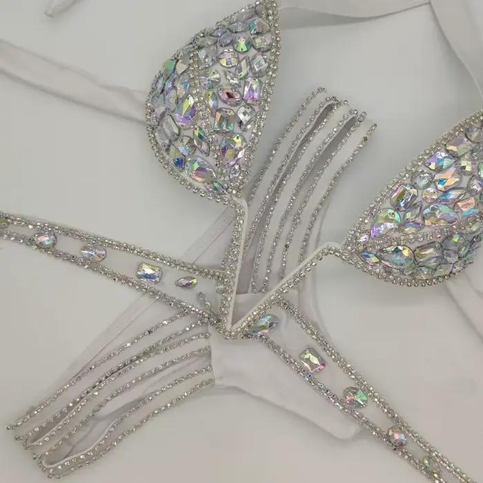 2020 Venus dovolenka sexy ženy diamant push up kryštál V-výstrih kamienky plavky horúci predaj
