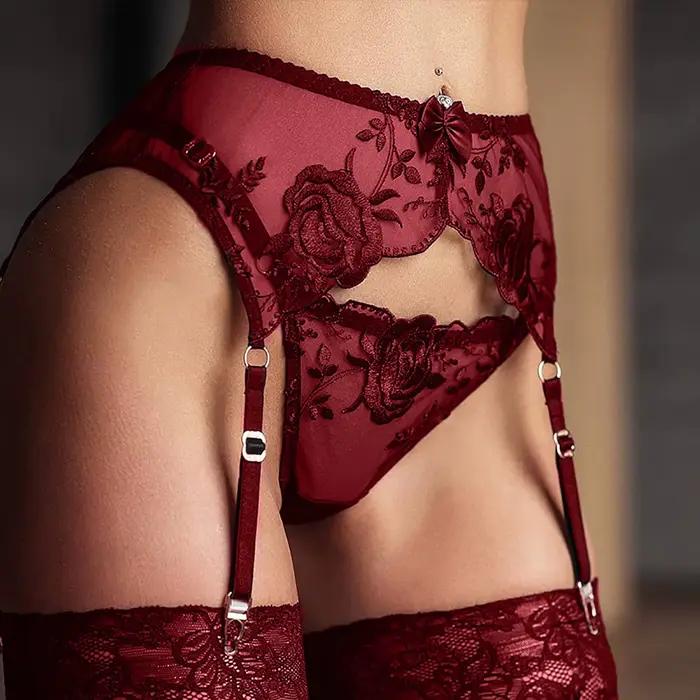 Zvodná čipková nočná bielizeň pre ženy, Valentínska sexy lingerie
