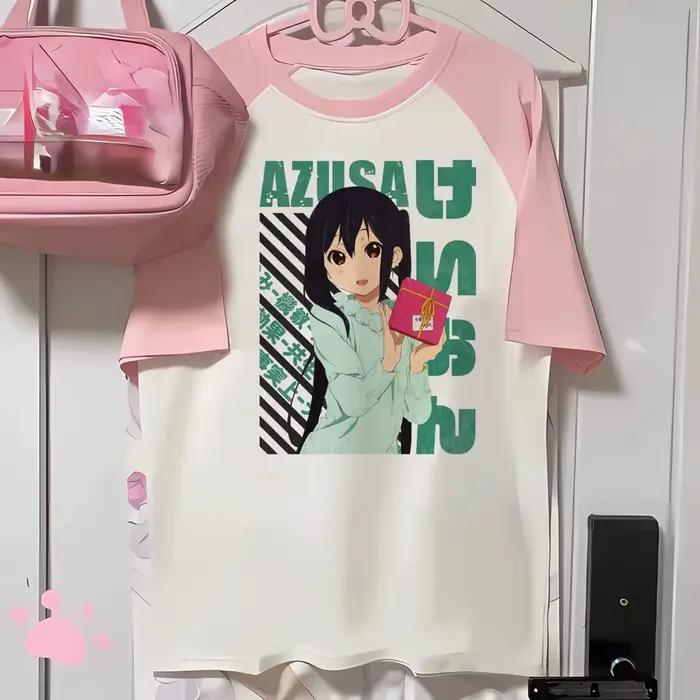 K-on tričká pre ženy komiksové tričko žena dizajnér vtipné oblečenie grafické